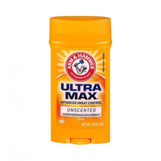 Arm & Hammer Ultramax Solid Antiperspirant Deodorant Unscented For Women - 73g
