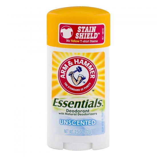 Arm & Hammer Essentials Solid Deodorant Unscented -71g
