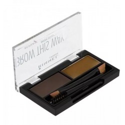 Rimmel London Brow This Way Eyebrow Powder Kit - Dark Brown Rimmel London Brow This Way Eyebrow Powder Kit - Dark Brown