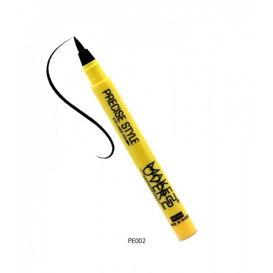 قلم كحل سائل بريشس ستايل مقاوم للماء من ميك اوفر22 - اسود -PE002