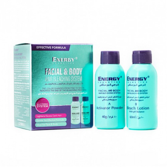 Energy Cosmetics Facial and Body Hair Bleaching System