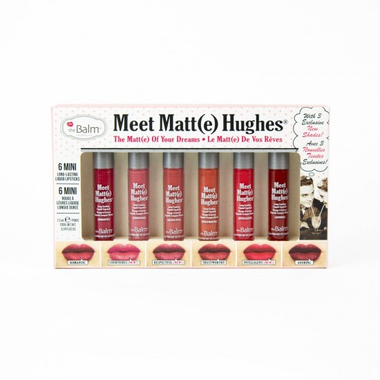 theBalm Meet Matte Hughes Set of 6 Mini Lipsticks 