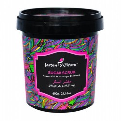 مقشر السكر بزيت الارغان وزهر البرتقال من جاردن اوليان - 600جرام