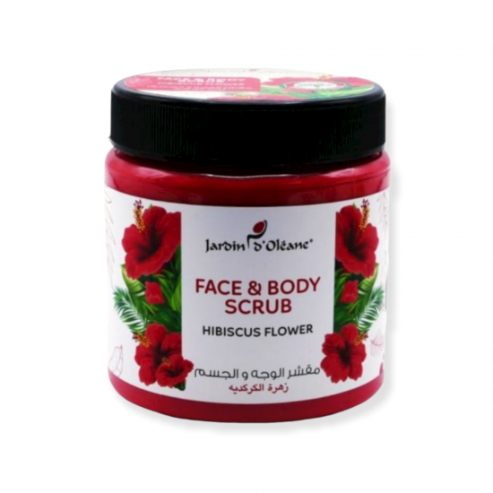 JARDIN OLEANE  FACE AND BODY SCRUB WITH HIBISCUS FLOWER - 500ml