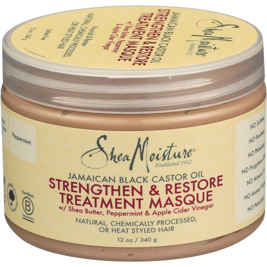 Shea Moisture Jamaican Black Castor Oil Strengthen & Restore Treatment Masque - 340 g