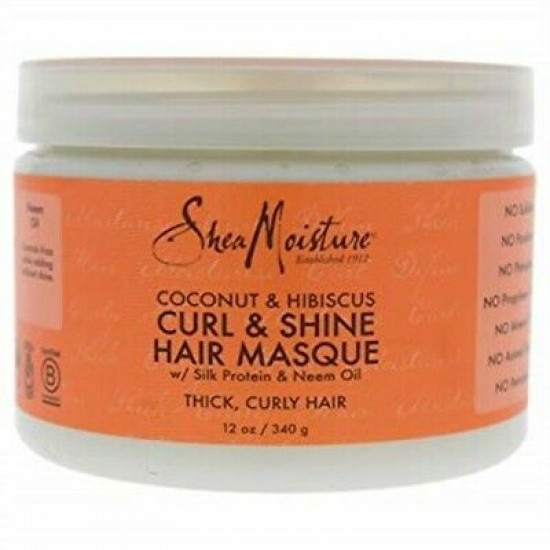 SheaMoisture Coconut & Hibiscus Curl & Shine Hair Masque 340 g
