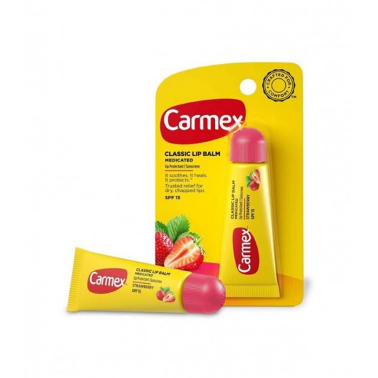 Carmex Original Lip Balm Tube, Strawberry – 10 Gm