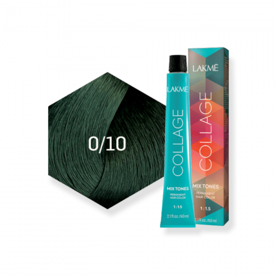 Lakme Collage Mix Permanent Hair Color - Green - 0/10