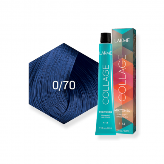 Lakme Collage Mix Permanent Hair Color - Blue - 0/70