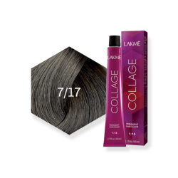 Lakme Collage Permanent Hair Color - Ash Blue Medium Blonde - 7/17 Lakme Collage Permanent Hair Color - Ash Blue Medium Blonde - 7/17