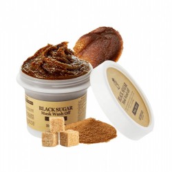 قناع الوجه بالسكر الأسود من سكن فود - 100غ