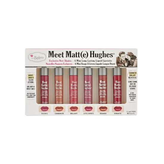 Thebalm 6-Piece Meet Matte Hughes Liquid Lipstick Set Multicolour