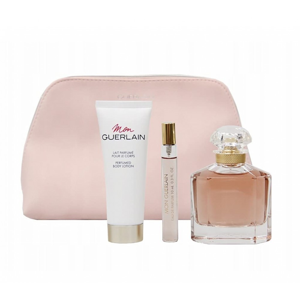 GUERLAIN Mon Guerlain セット MON GUERLAIN 3 PIECE GIFT SET EAU DE PARFUM SPRAY 100ML NIB