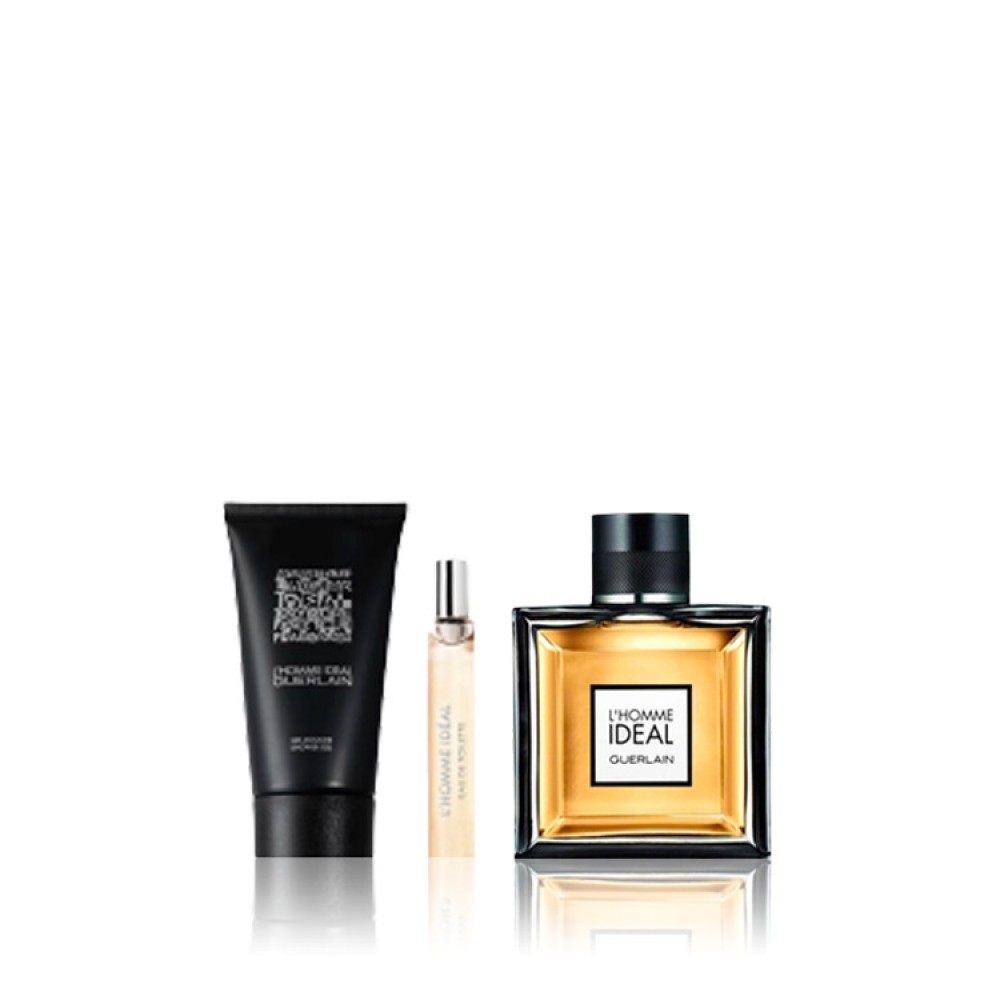 Guerlain L'homme Ideal EDP 100 Ml + EDT 10 Ml + Shower Gel 75 Ml