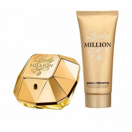 Paco Rabanne Lady Million Edp 80 Ml + Body Lotion 100 Ml Gift Set