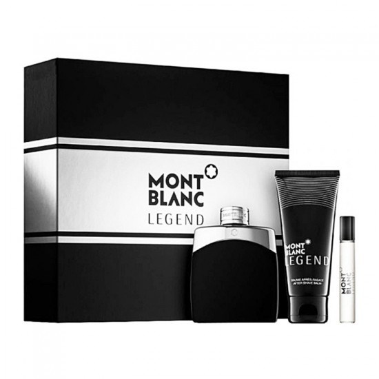 Mont Blanc Legend Edt 100 Ml + 7.5 Ml + After Shave 100 Ml Gift Set