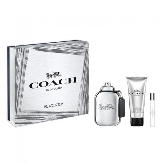 Coach Platinum Edp 100 Ml + 7.5 Ml + Shower Gel 100 Ml Gift Set