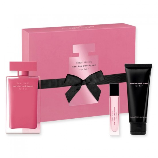 Narciso Rodriguez For Her Fleur Musc EDP 100 ml + EDP 10 ml + Body Lotion 75 l Gift Set