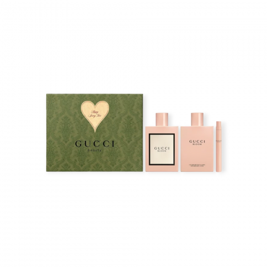 Gucci Bloom EDP 100 Ml + Body Lotion 100 ml + EDP 10 Ml Gift Set
