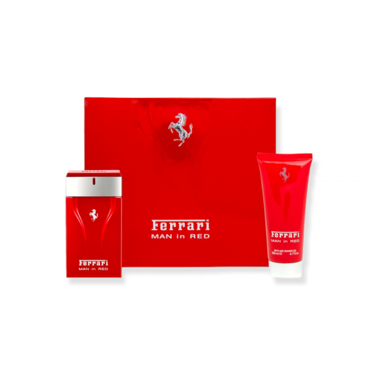 Ferrari Man In Red EDT 100 Ml + Shower Gel 200 Ml Gift Set