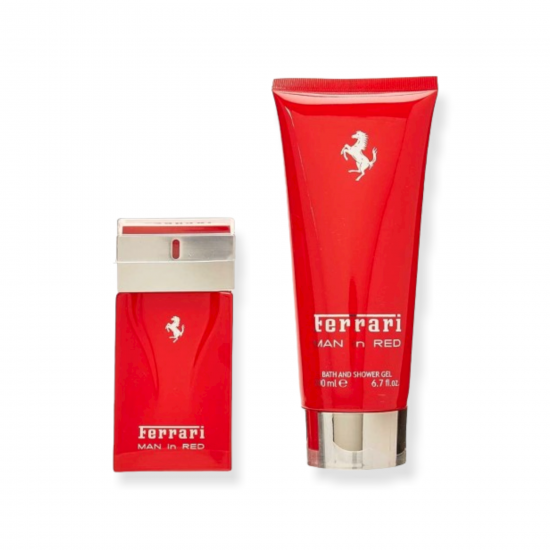 Ferrari Man In Red EDT 100 Ml + Shower Gel 200 Ml Gift Set