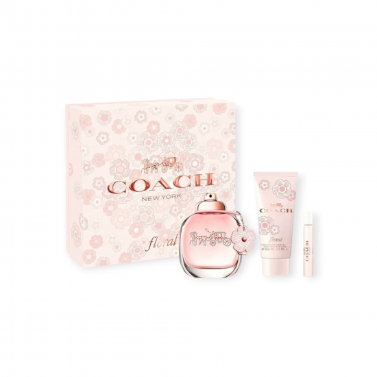Coach Floral Edp 90 Ml + 7 Ml + Body Lotion 90 Ml Gift Set Coach Floral Edp 90 Ml + 7 Ml + Body Lotion 90 Ml Gift Set