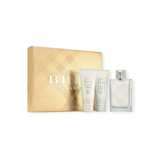 Burberry Brit Splash Eau De Toilette 100Ml +Lotion 75Ml + Gel .75Ml Set. Burberry Brit Splash Eau De Toilette 100Ml +Lotion 75Ml + Gel .75Ml Set.
