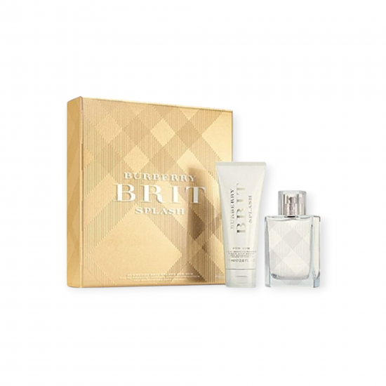 Burberry Brit Splash Edt 50Ml + Moisturizing Gel For Face And. Body 75Ml Set